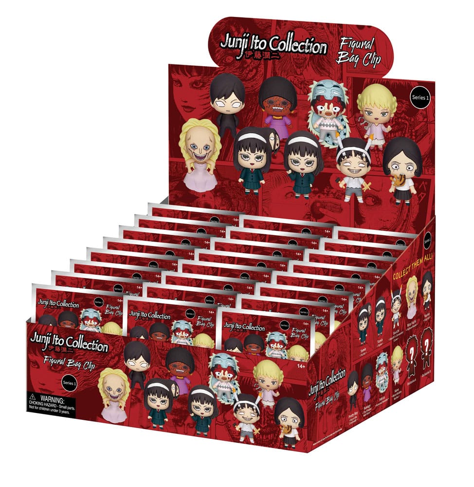 Junji Ito Collection PVC Bag Clips Series 1 Display