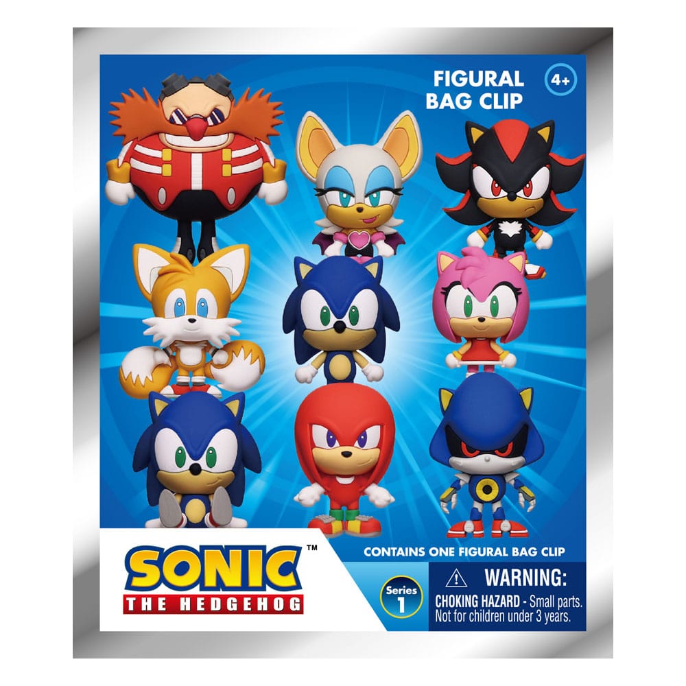 Sonic - The Hedgehog 3D PVC Bag Clips Series 1 Display (24)