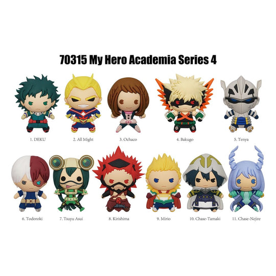 My Hero Academia 3D PVC Bag Clips Series 4