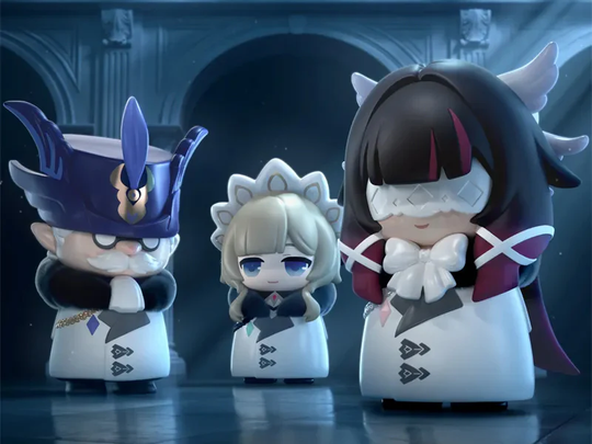Genshin Impact Mini Figures Fatui Harbingers Chibi Design 7 cm Blind Box