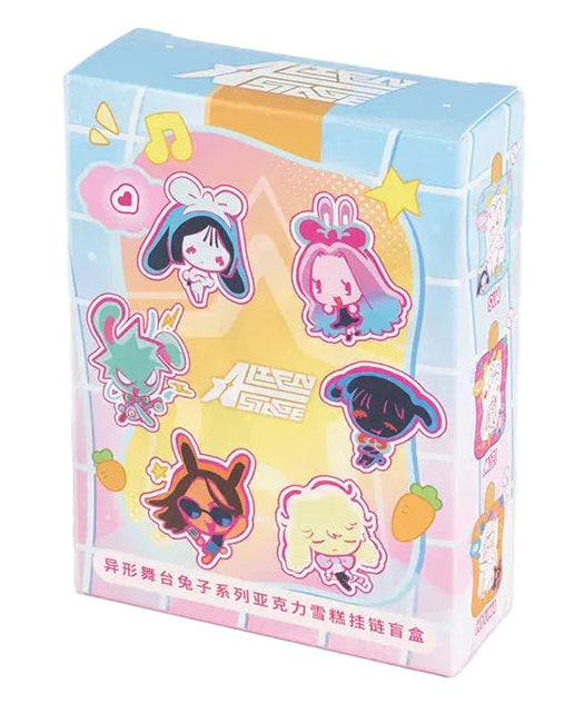 Alien Stage Rabbit Series Acrylic Ice Cream Keychain Blind Box