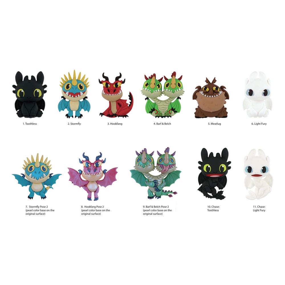 How to Train Your Dragon 3D PVC Bag Clip Series 1