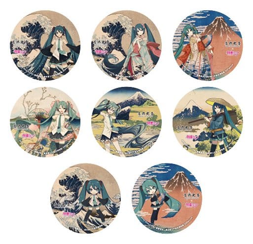 Katsushika Hokusai x Hatsune Miku Pins