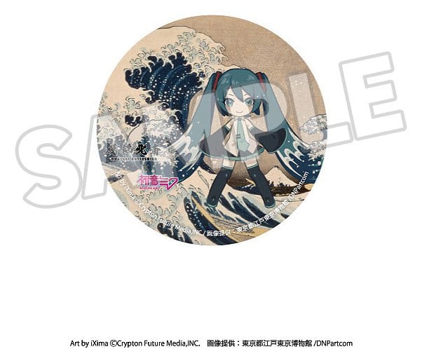 Katsushika Hokusai x Hatsune Miku Pins