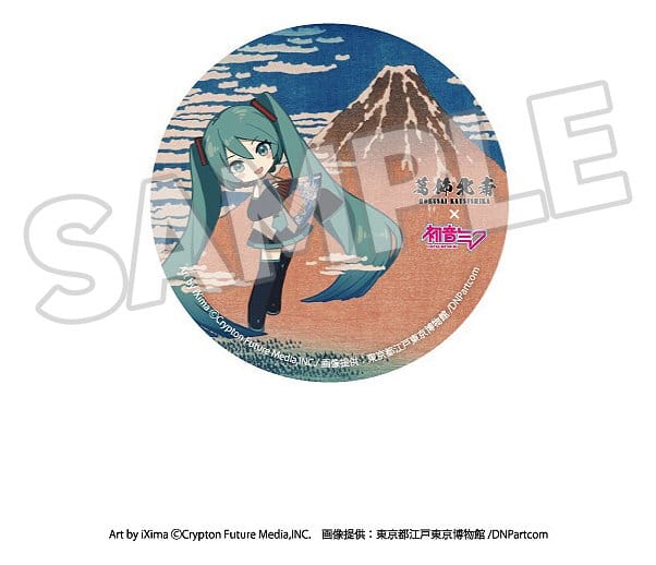 Katsushika Hokusai x Hatsune Miku Pins