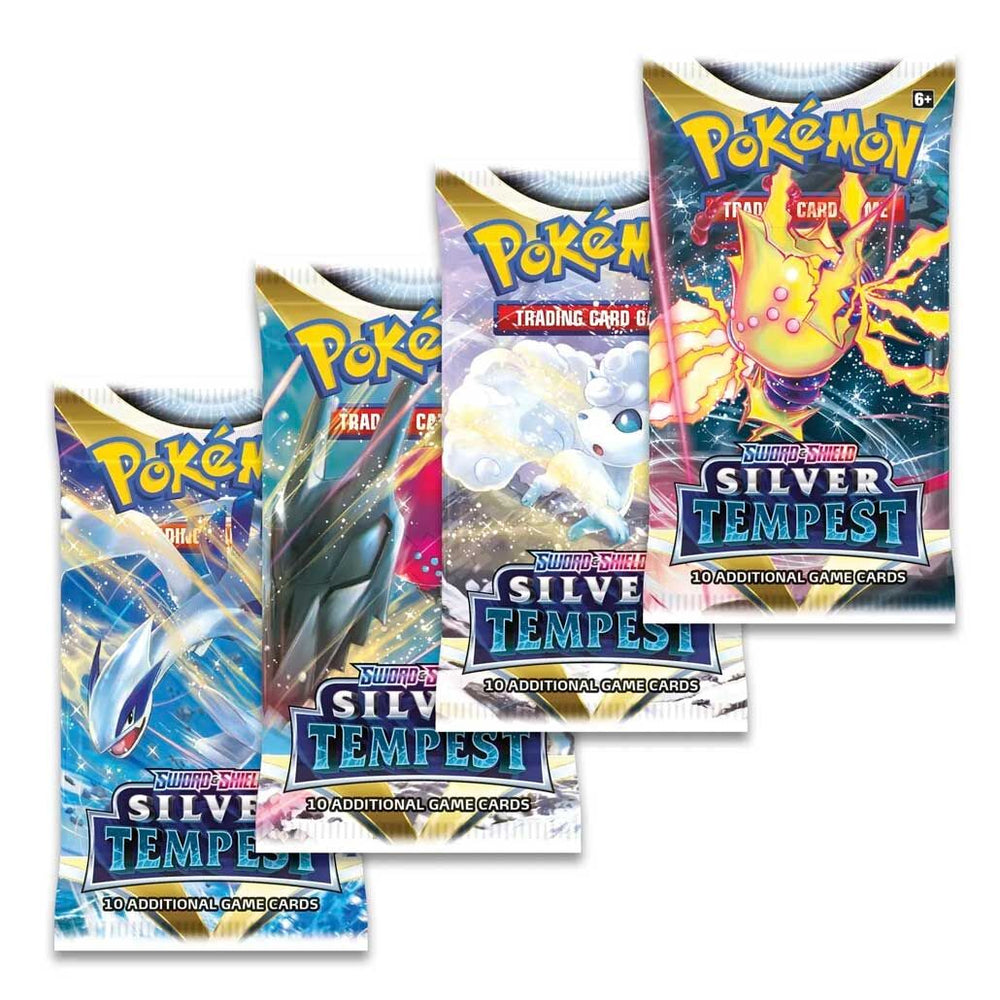 English Pokemon Sword & Shield Silver Tempest assorted collectible card game envelope