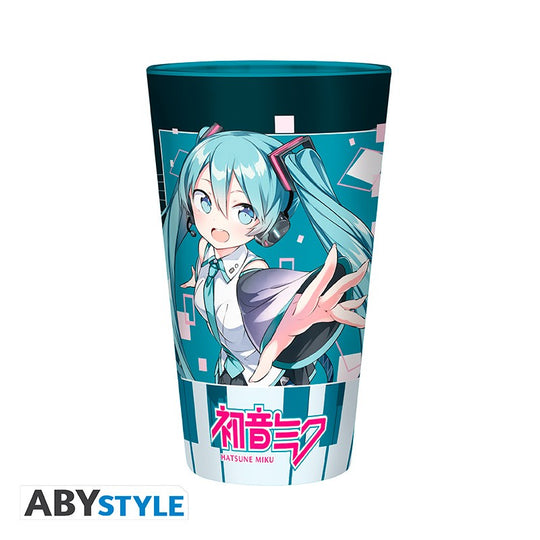 Hatsune Miku Large Glass 400ml - Musical City