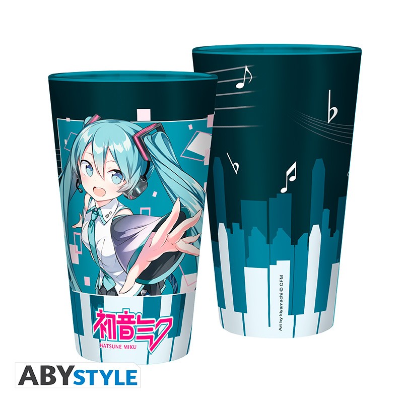 Hatsune Miku Large Glass 400ml - Musical City