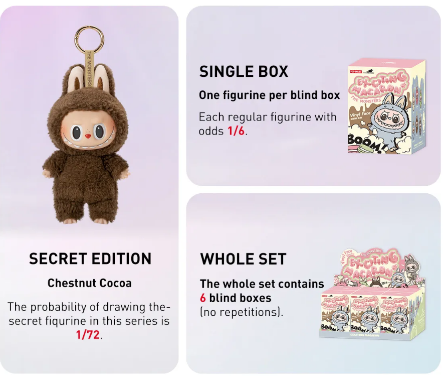 THE MONSTERS - Exciting Macaron Vinyl Face Blind Box