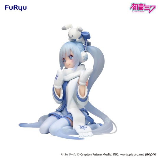Hatsune Miku Noodle Stopper Figure - Snow Miku Sky Town 10th Anniversary