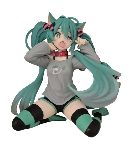 Hatsune Miku Desktop Cute Figure - Hatsune Miku Cat Ears T-Shirt Ver. (Taikure) Limited