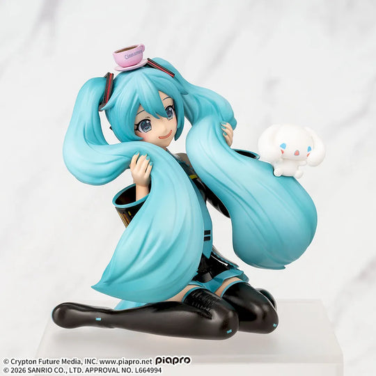 Hatsune Miku x Cinnamoroll: Fluffy Ver. Premium Chokonose Figure