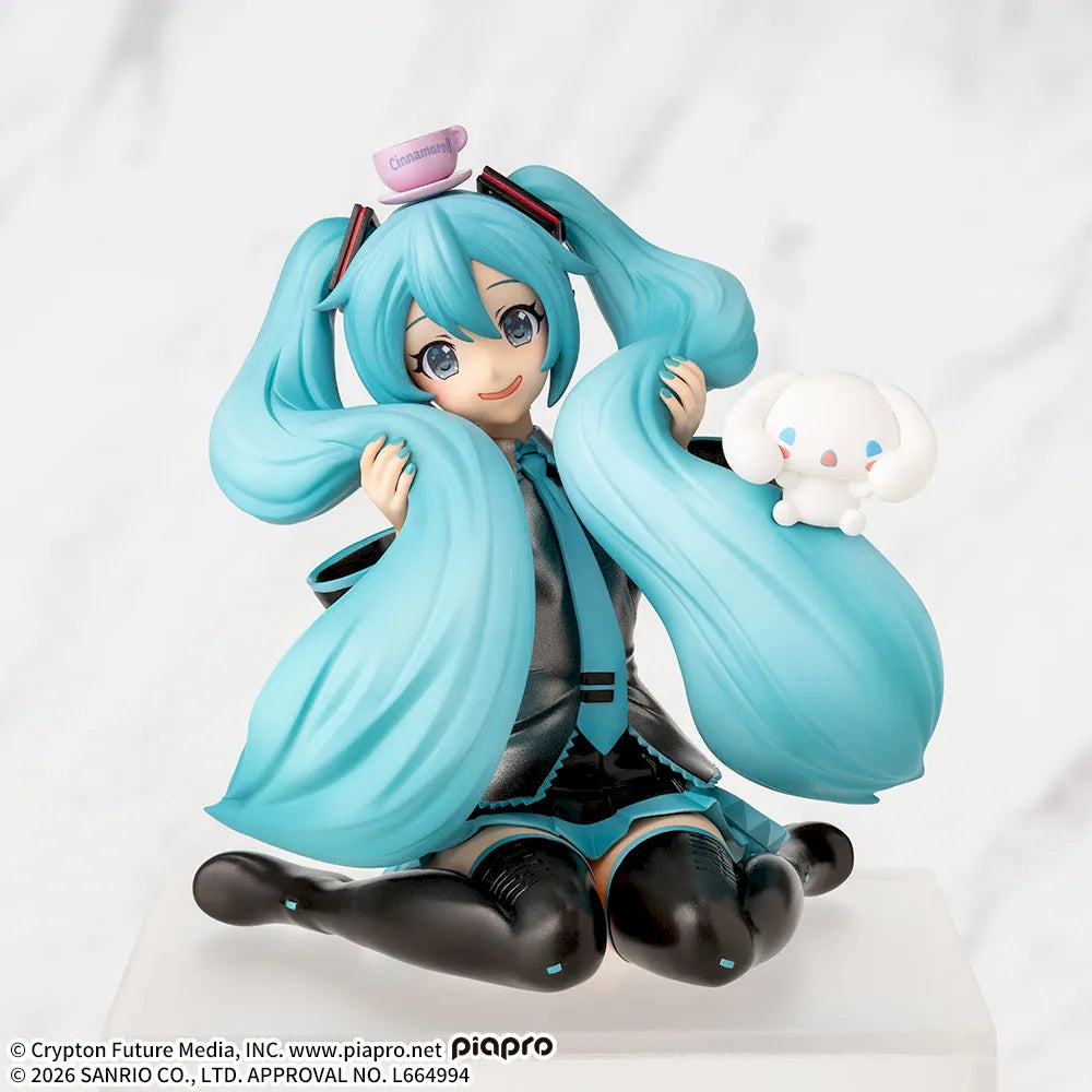Hatsune Miku x Cinnamoroll: Fluffy Ver. Premium Chokonose Figure
