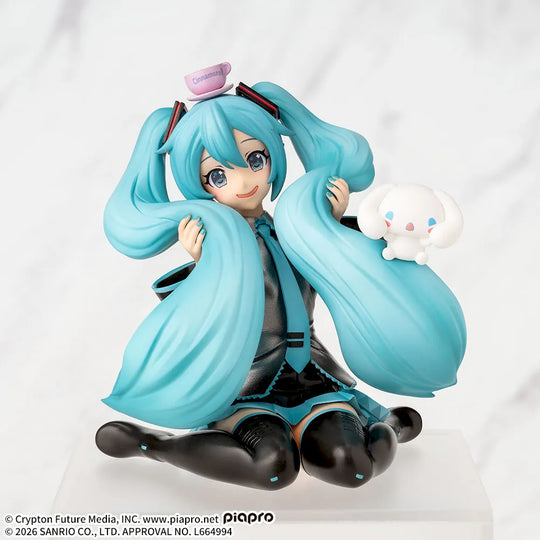 Hatsune Miku x Cinnamoroll: Fluffy Ver. Premium Chokonose Figure