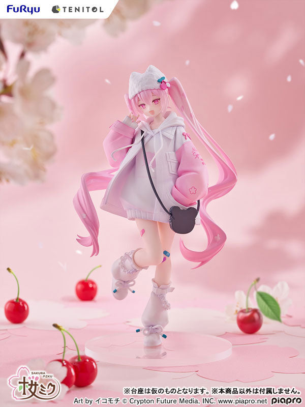 Hatsune Miku Tenitol PVC Statue Sakura Miku Cool style (Petit)