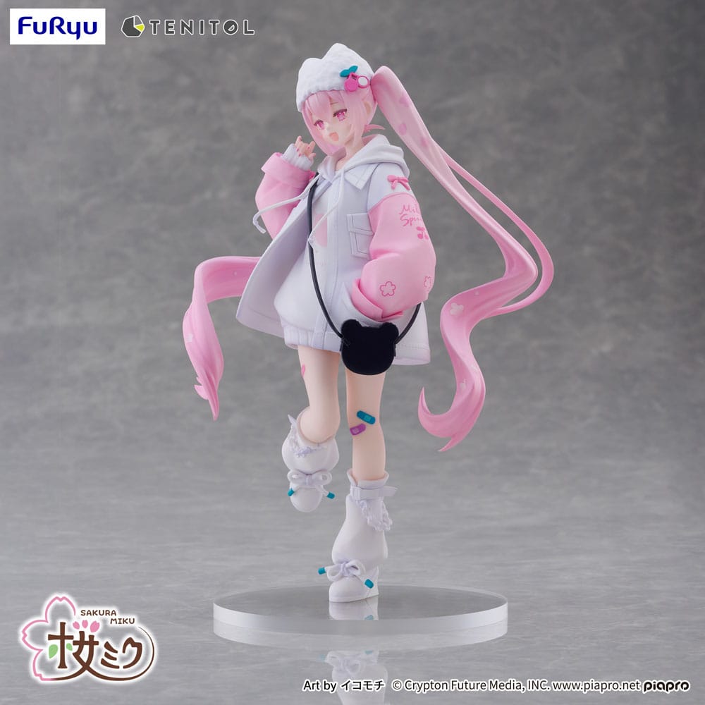 Hatsune Miku Tenitol PVC Statue Sakura Miku Cool style (Petit)