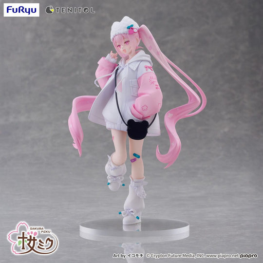 Hatsune Miku Tenitol PVC Statue Sakura Miku Cool style (Petit)
