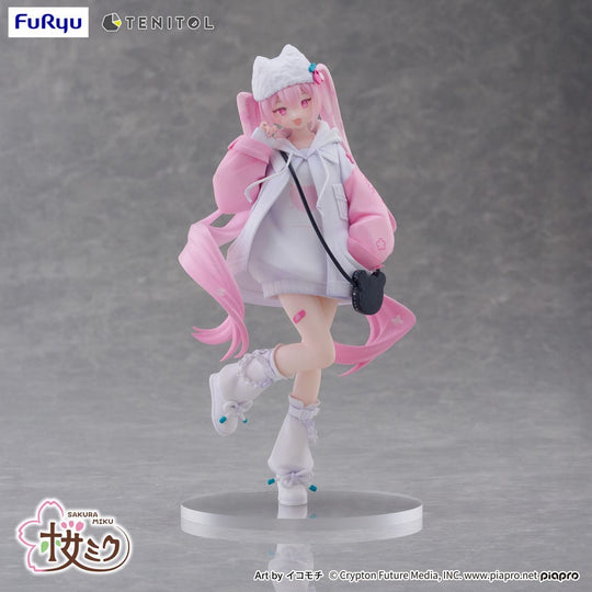 Hatsune Miku Tenitol PVC Statue Sakura Miku Cool style (Petit)