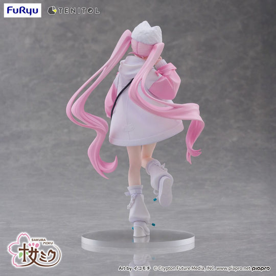 Hatsune Miku Tenitol PVC Statue Sakura Miku Cool style (Petit)