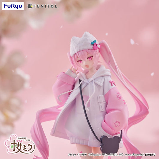 Hatsune Miku Tenitol PVC Statue Sakura Miku Cool style (Petit)