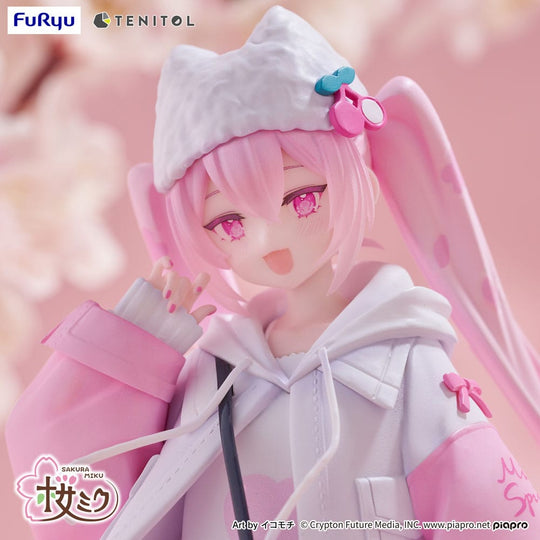 Hatsune Miku Tenitol PVC Statue Sakura Miku Cool style (Petit)