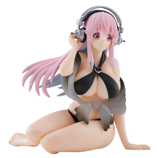 Nitroplus Super Sonico (Swimsuit Black Color Ver.) Noodle Stopper Figure