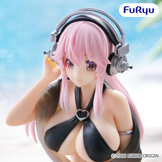 Nitroplus Super Sonico (Swimsuit Black Color Ver.) Noodle Stopper Figure