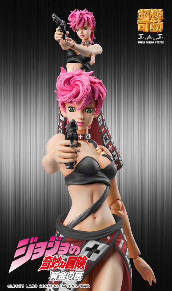 JoJo's Bizarre Adventure: Golden Wind Super Action Statue Trish Una (Black Ver.) Action Figure