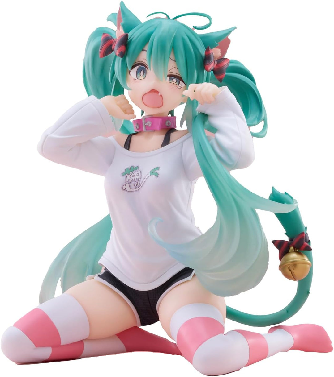 Hatsune Miku Desktop Cute Figure - Hatsune Miku Cat Ears T-Shirt Ver.