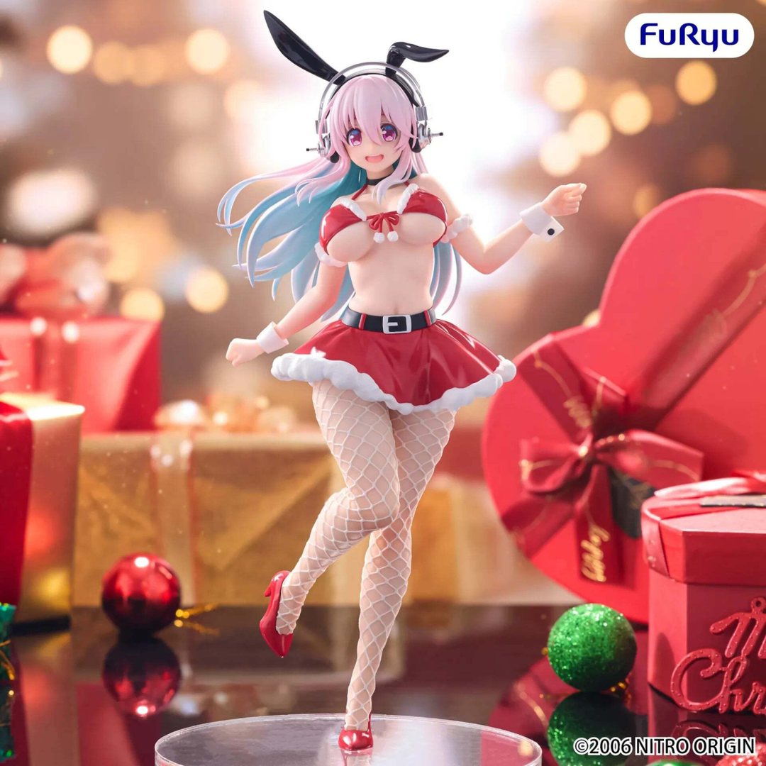 Nitroplus BiCute Bunnies Super Sonico (Santa Ver.) Figure [Preorder]