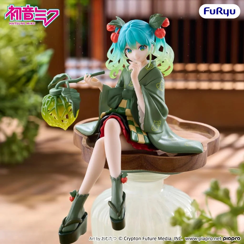 Vocaloid Hatsune Miku (Flower Fairy Winter Cherry Green Color Ver.) Noodle Stopper Figure [Preorder]