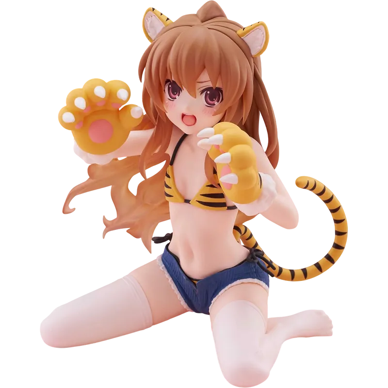 Toradora! Desktop Cute Taiga Aisaka (Tiger Costume Swimwear Ver.) Figure
