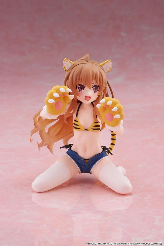 Toradora! Desktop Cute Taiga Aisaka (Tiger Costume Swimwear Ver.) Figure