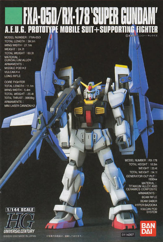 Hguc Gundam Super Fxa-05d/rx178 1/144