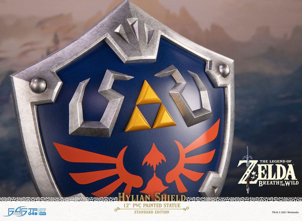 The Legend of Zelda Breath of the Wild PVC Statue Hylian Shield Standard Edition 29 cm (Damaged Packaging)