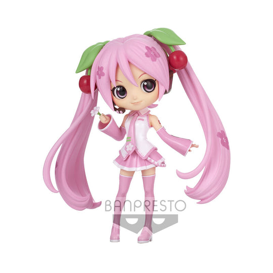 Hatsune Miku Sakura Miku ver.A Q posket figure 14cm