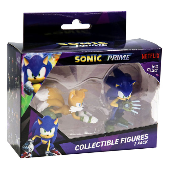 Sonic Prime Action Figures 2-Pack Figures 15 cm Knuckles NY + Dr. Don't