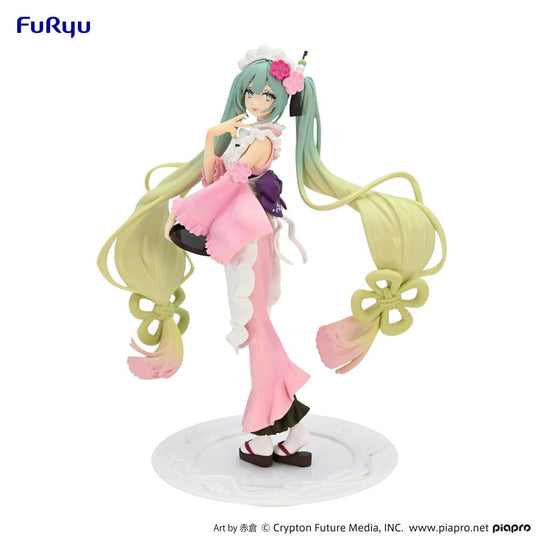 Hatsune Miku Exceed Creative PVC Statue Matcha Green Tea Parfait Cherry Blossom Ver. 20 cm