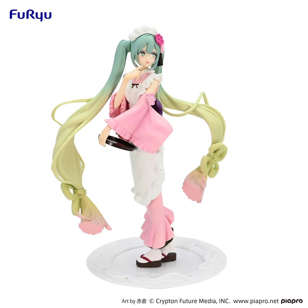 Hatsune Miku Exceed Creative PVC Statue Matcha Green Tea Parfait Cherry Blossom Ver. 20 cm