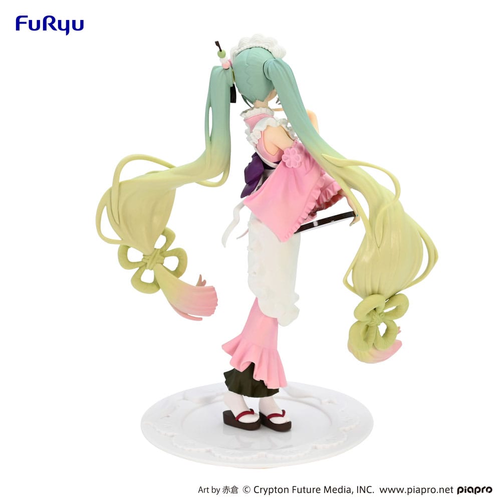 Hatsune Miku Exceed Creative PVC Statue Matcha Green Tea Parfait Cherry Blossom Ver. 20 cm