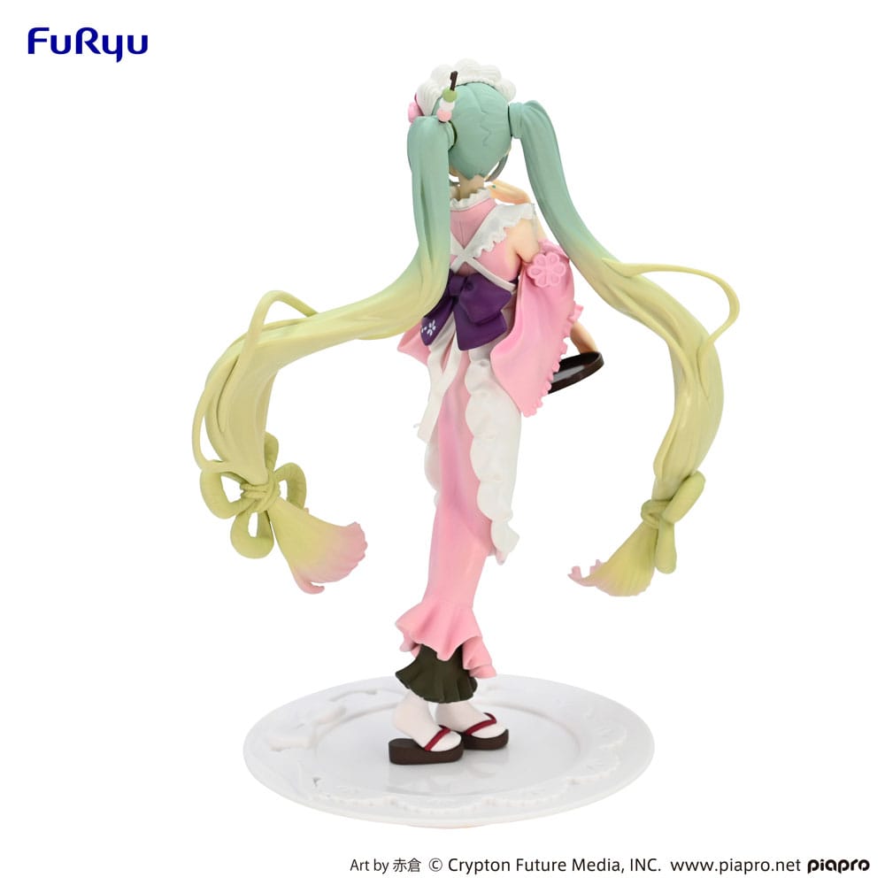 Hatsune Miku Exceed Creative PVC Statue Matcha Green Tea Parfait Cherry Blossom Ver. 20 cm