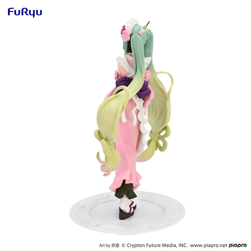 Hatsune Miku Exceed Creative PVC Statue Matcha Green Tea Parfait Cherry Blossom Ver. 20 cm