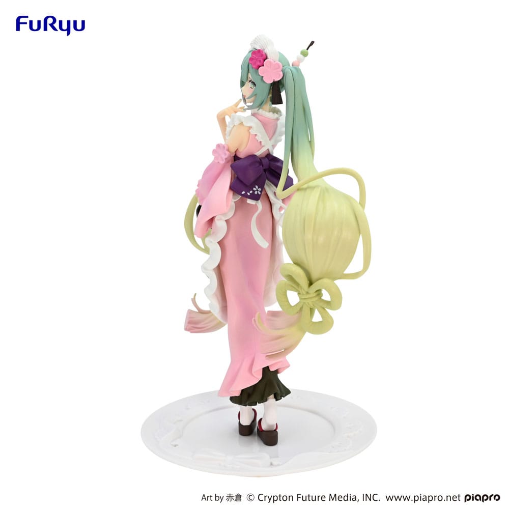 Hatsune Miku Exceed Creative PVC Statue Matcha Green Tea Parfait Cherry Blossom Ver. 20 cm