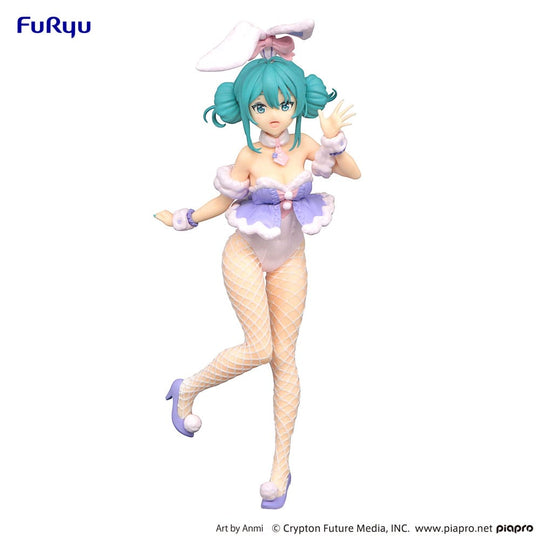 Hatsune Miku BiCute Bunnies PVC Statue White Rabbit Purple Color Ver. 28 cm