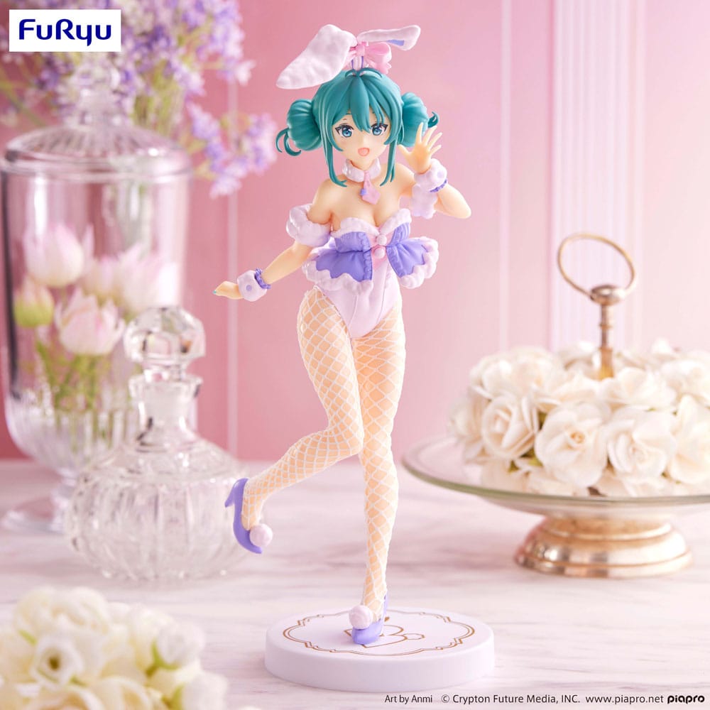 Hatsune Miku BiCute Bunnies PVC Statue White Rabbit Purple Color Ver. 28 cm