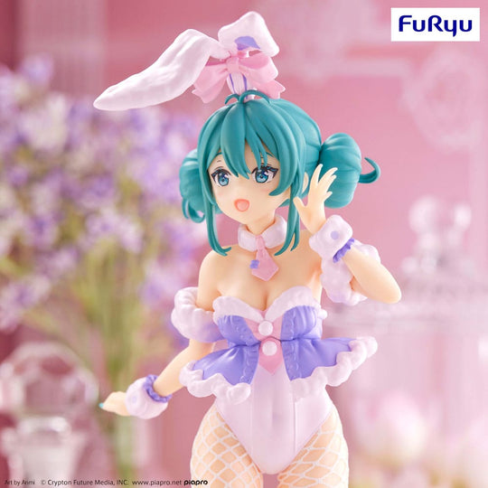 Hatsune Miku BiCute Bunnies PVC Statue White Rabbit Purple Color Ver. 28 cm