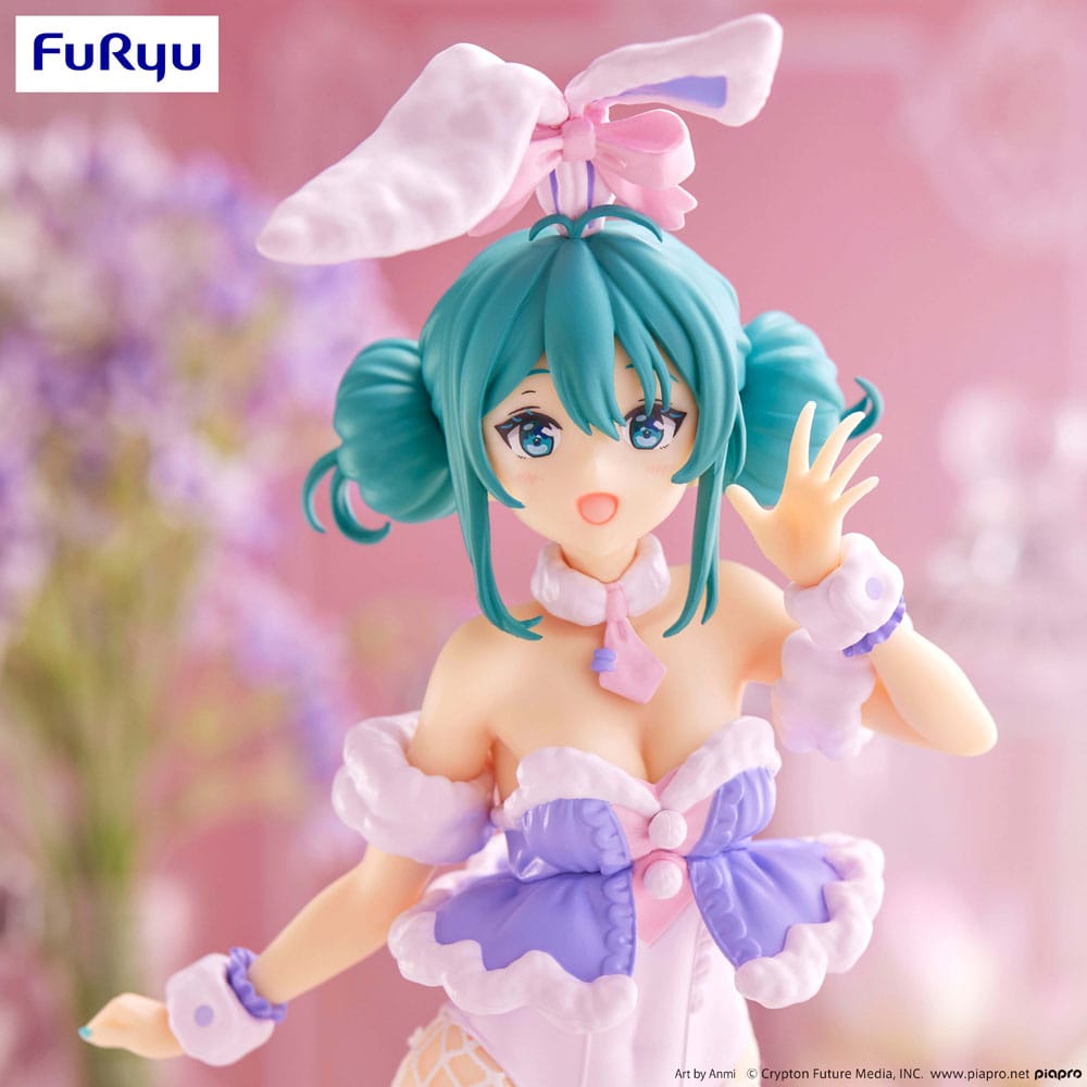 Hatsune Miku BiCute Bunnies PVC Statue White Rabbit Purple Color Ver. 28 cm