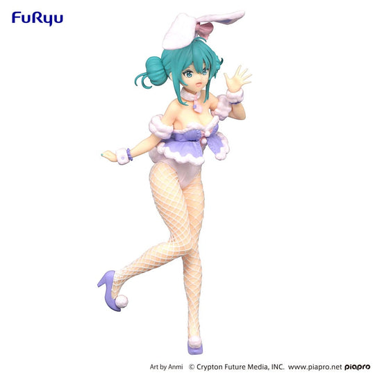 Hatsune Miku BiCute Bunnies PVC Statue White Rabbit Purple Color Ver. 28 cm