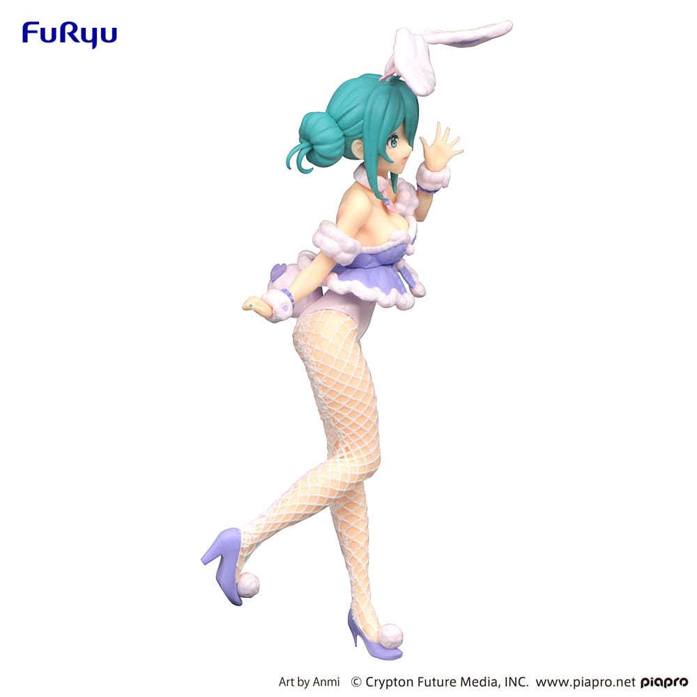 Hatsune Miku BiCute Bunnies PVC Statue White Rabbit Purple Color Ver. 28 cm