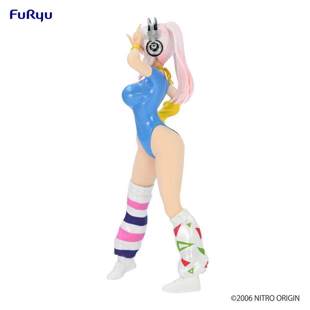 Super Sonico PVC Statue Super Sonico Concept Figure 80's/Another Color/Blue Ver. 18 cm